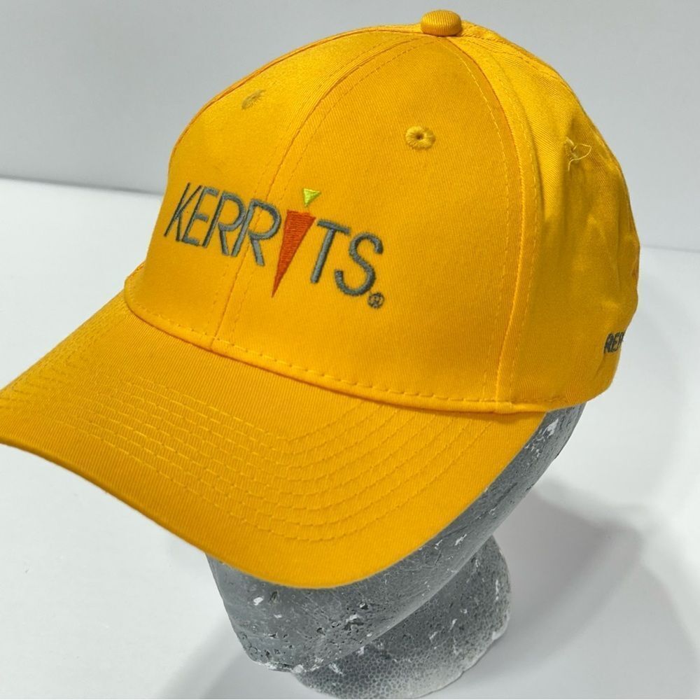 Kerrits Brand Baseball Hat With Adjustable Back Yellow Farm Hat Equestrian